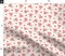 Valentine'S Day Hearts Bubbly Champagne Girly Party Non Directional Champagne Glass Cheers Pink Red Bow Ribbon Cute Coquette Custom Printed Fabric by Spoonflower Various Fabrics by the Yard or Fat Quarter